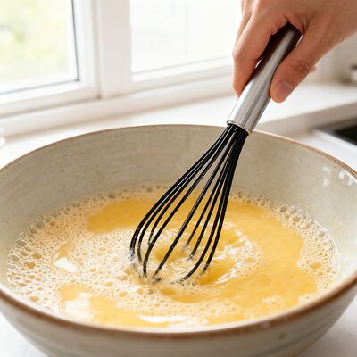 Corrosion Resistance 304 Stainless Steel 7 Wire Egg Beater Non Toxic