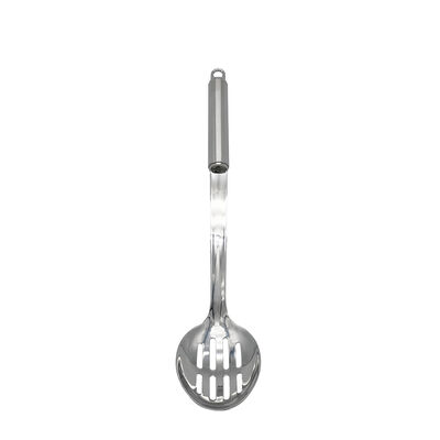 Corrosion Resistance 304 Stainless Steel Slotted Cooking Spoon Food Grade